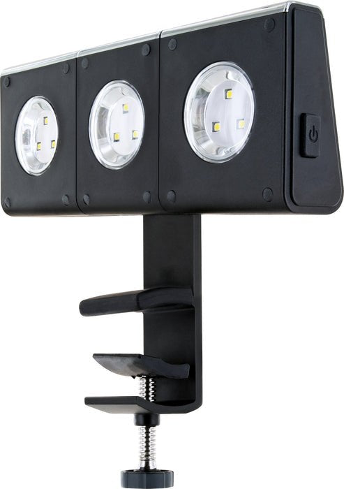 Lámpara Parrilla Schwaiger 3 Focos Led 2w Negro