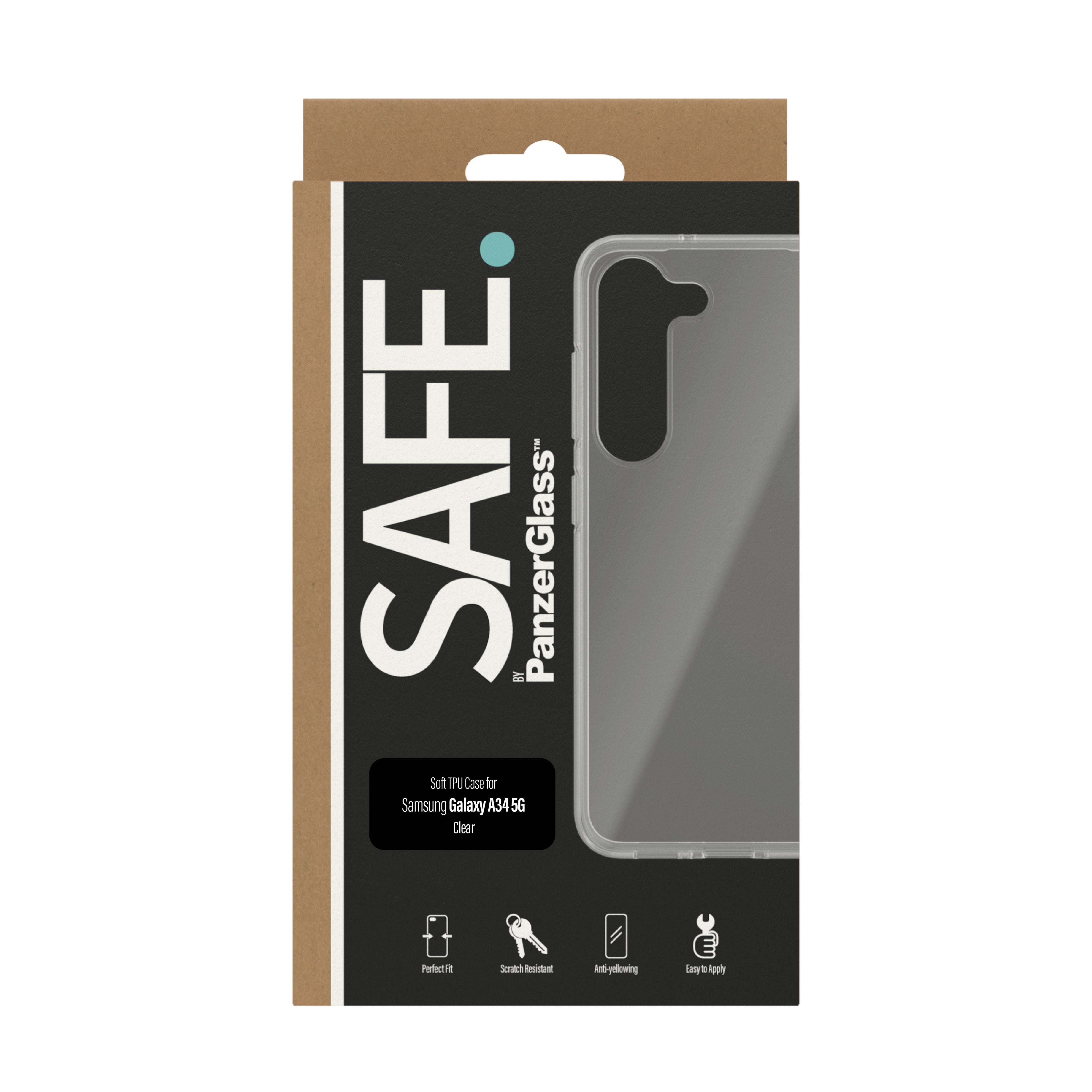 EAN 5711724954658 - PanzerGlass SAFE. by ® Case for Samsung Galaxy A34 5G funda para teléfono móvil Transparente imagen 3