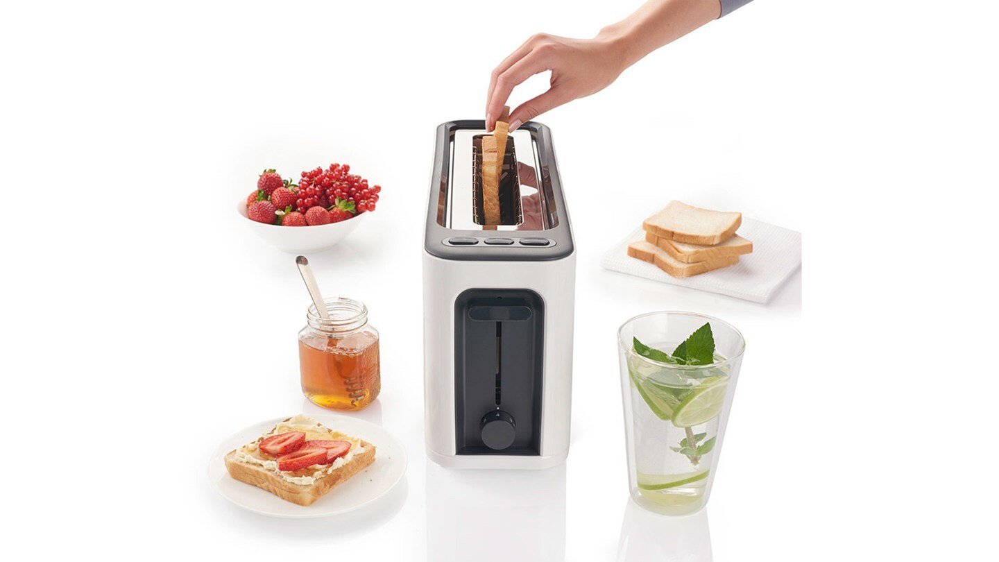 Tostadora Delonghi Purease Toaster Ht 3110 Wh Negro, Blanco 1000 W