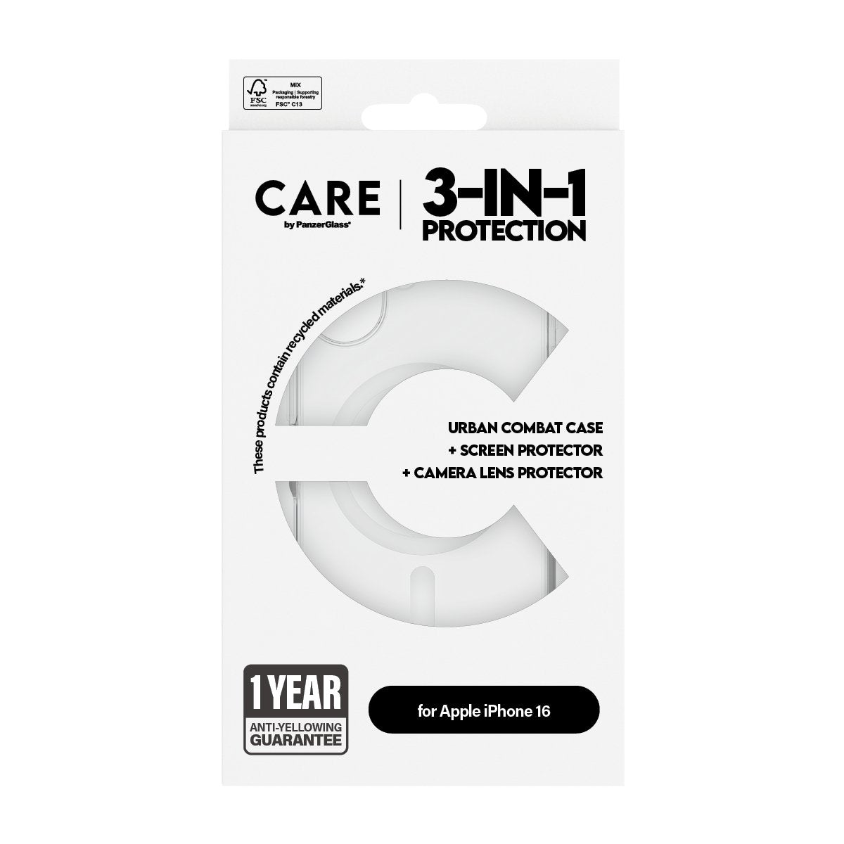 EAN 5715685004797 - PanzerGlass ® | CARE™ by ® 3-in-1 Bundle iPhone 16 Protector de pantalla Apple 1 pieza(s) imagen 3