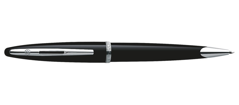 Waterman Bolígrafo Carene Lack Negro M Azul Caja De Regalo