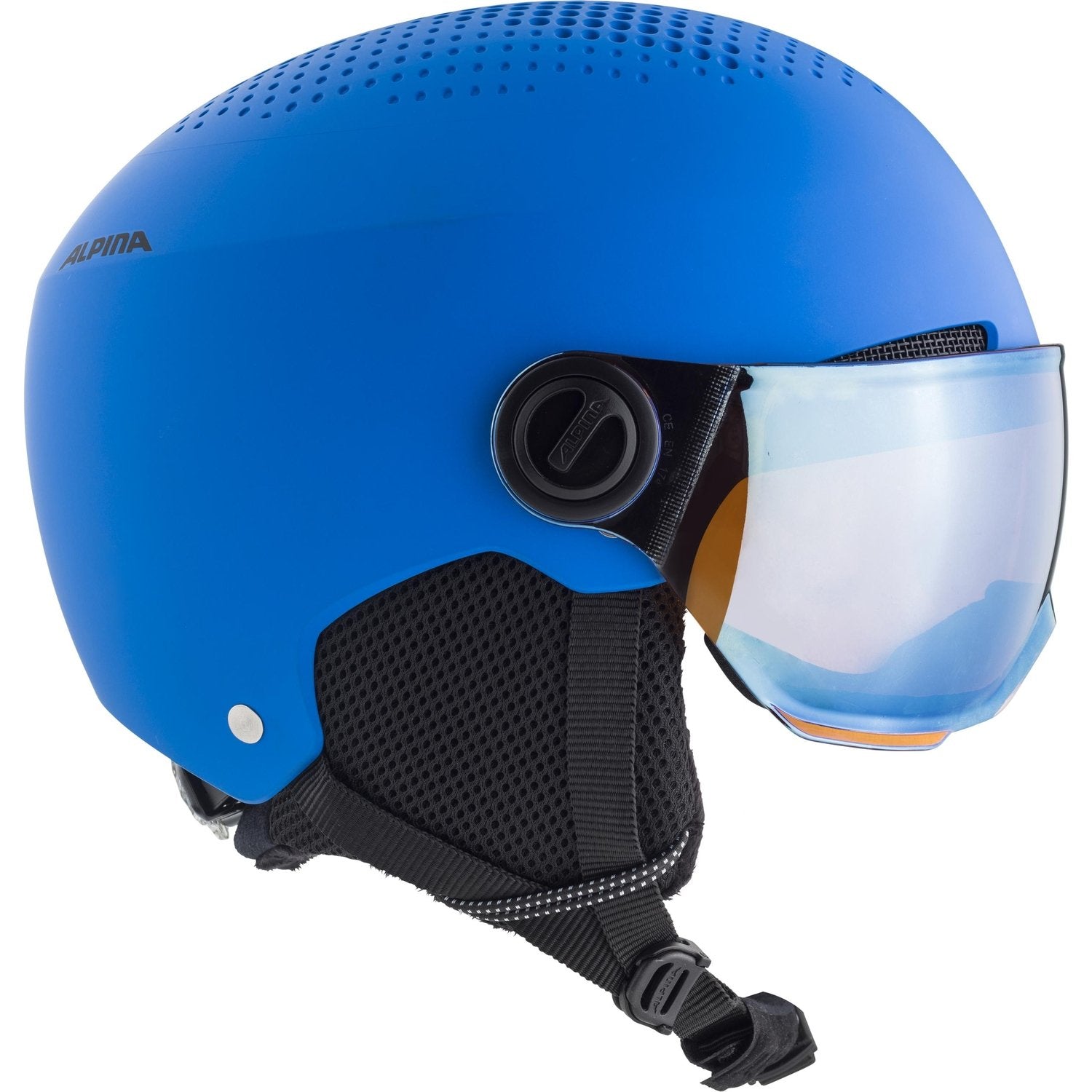 Casco De Invierno Alpina Zupo Visor Q-Lite Blue Matt 54-58
