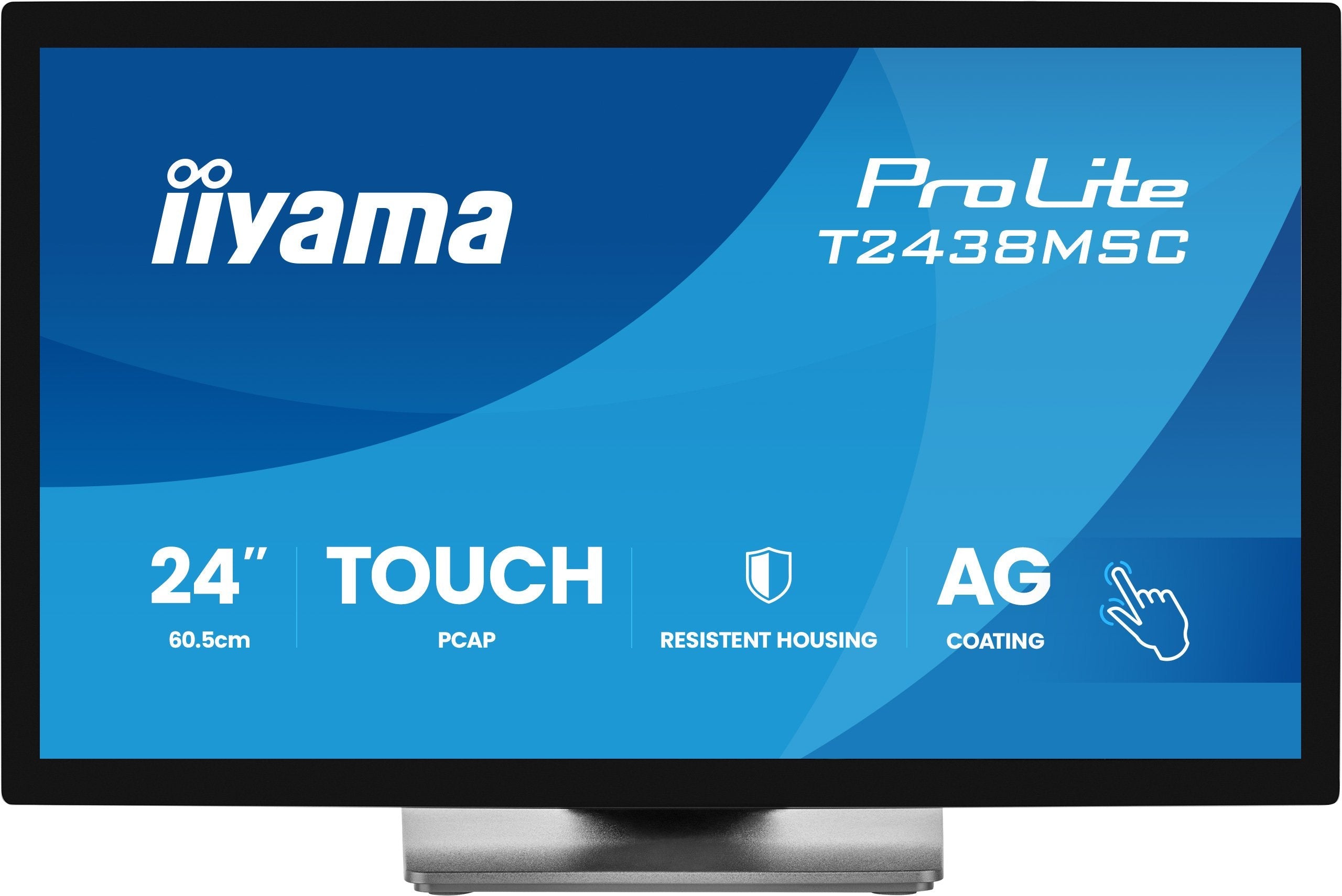 Iiyama 60.5cm 23,8" T2438msc-B2 16:9 M-Touch Hdmi+Dp+Usb