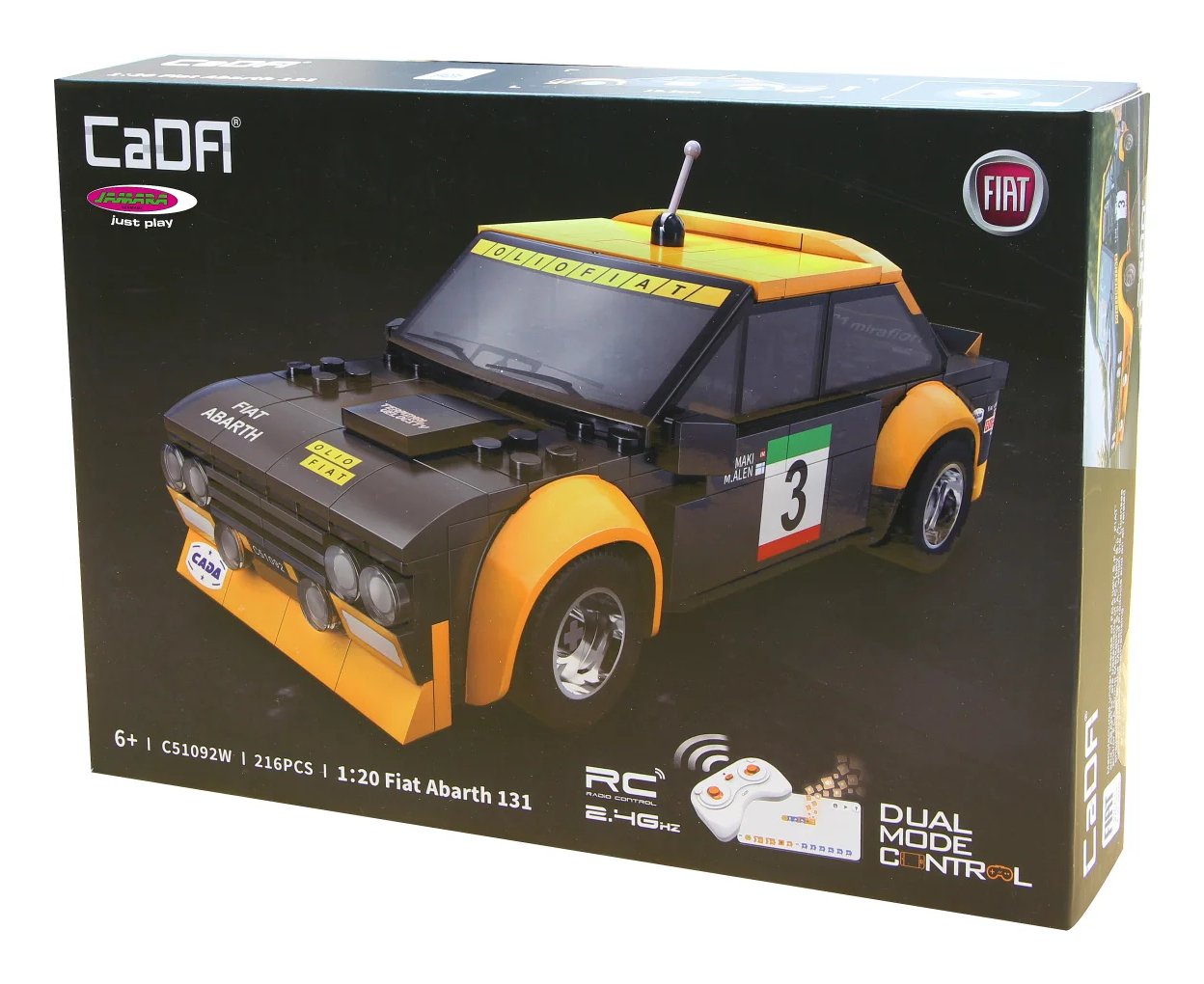Jamara Cada Fiat Abarth 1:20 2,4ghz Bricks Negro 6+