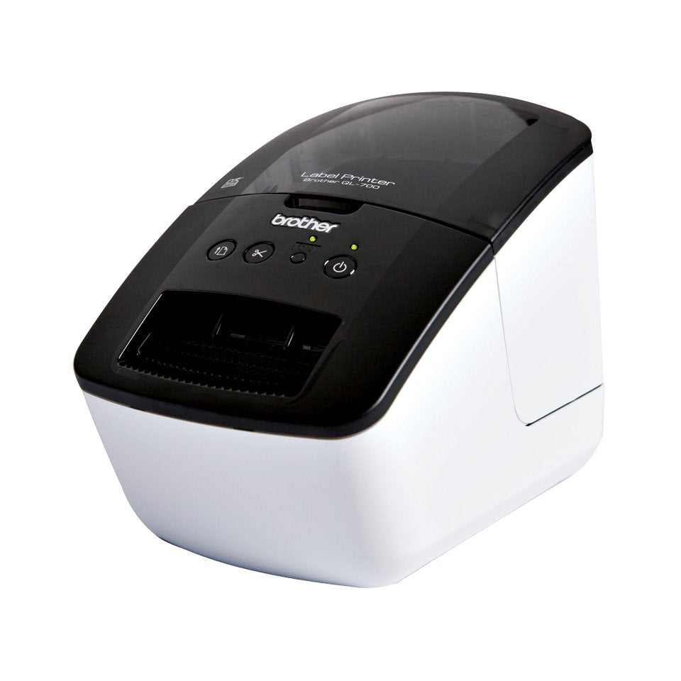 Impresora De Etiquetas Brother Ql-700 Térmica Ancho Etiqueta 62mm Usb Blanca Y Negra