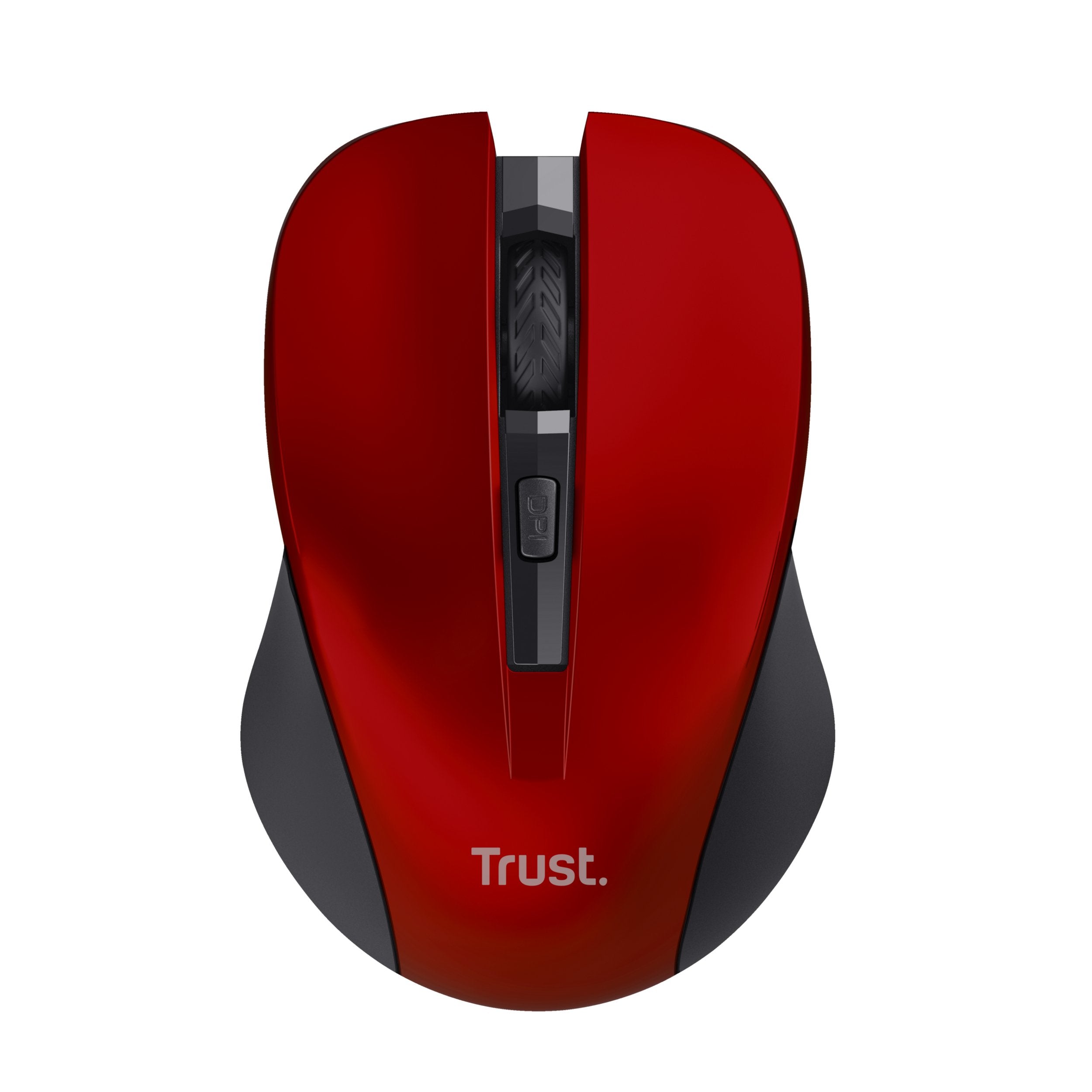 Ratón Inalambrico Trust Mydo Silent Red Alcance 10m Ambidiestro Microusb   21871