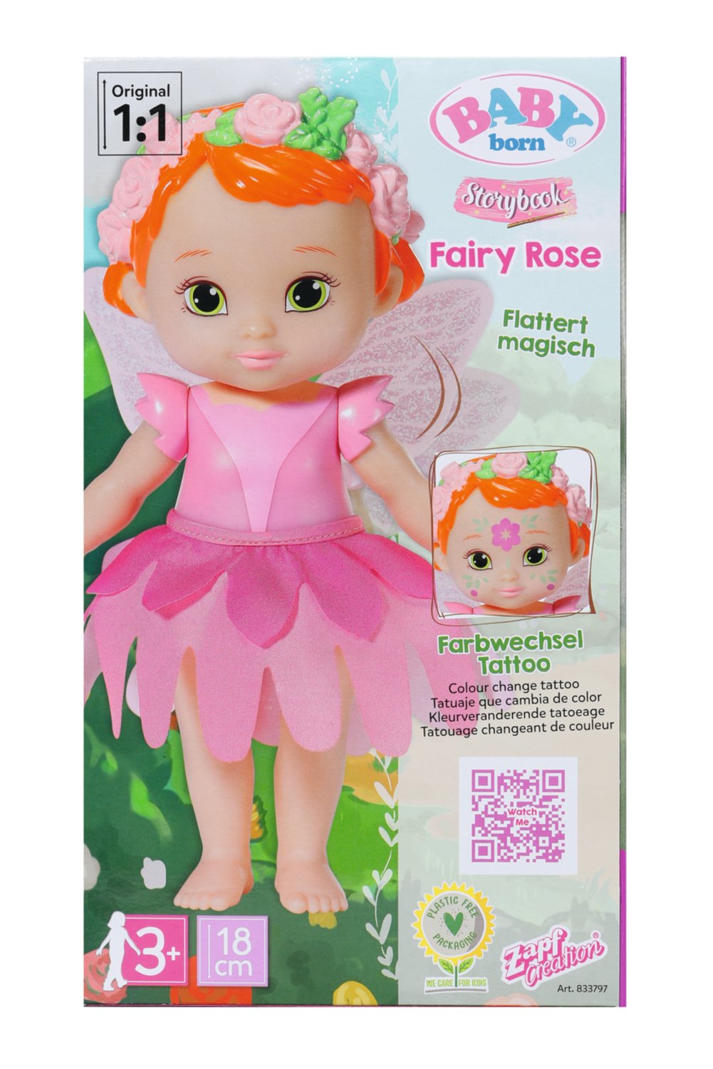 Muñeca Zapf Creation Baby Born® Storybook Fairy Rose 18cm, 833797