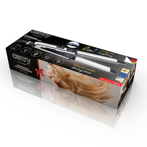 EAN 5902934837668 - Camry Premium CR 2320 Utensilio de peinado Plancha de pelo Caliente Acero inoxidable 500 W imagen 8