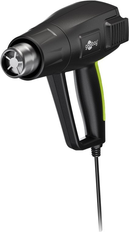 Pistola De Aire Caliente Premium, 1500 W
Con Pantalla Lcd, Dos Intervalos De Temperatura De Ajuste Continuo Y Cuatro Boquillas