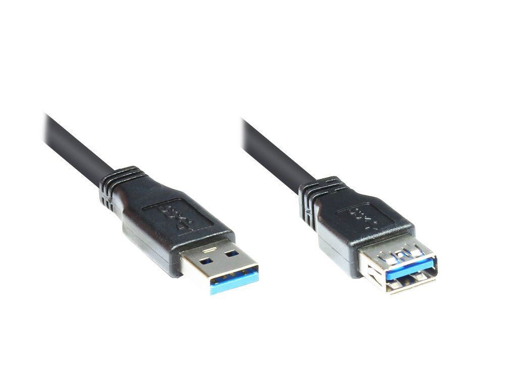 Good Connections Usb3.0 Cable A-St.-A-Bu. Negro 0,5m