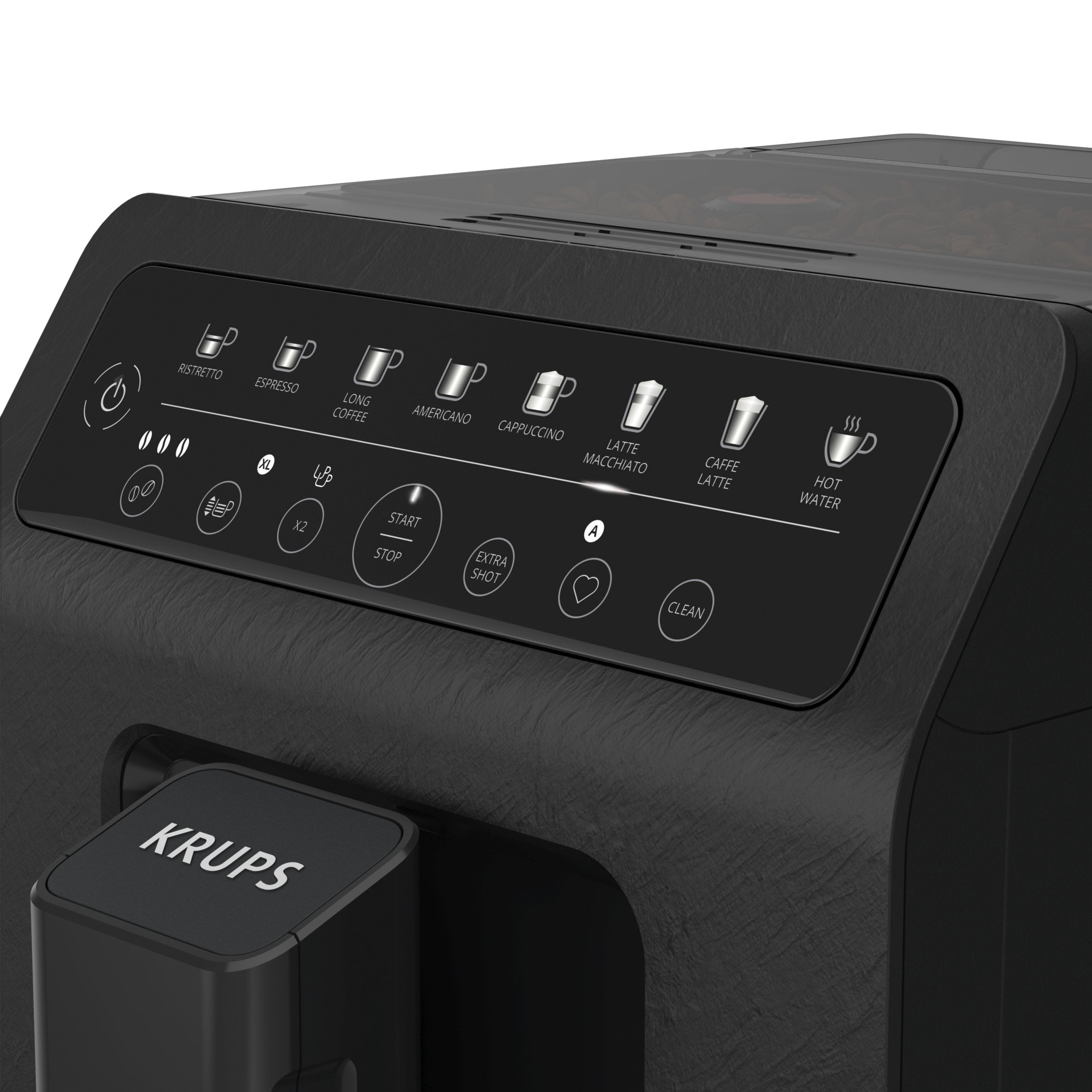 Cafetera Expreso Krups Evidence Eco-Design 1450w 15 Bares Negra