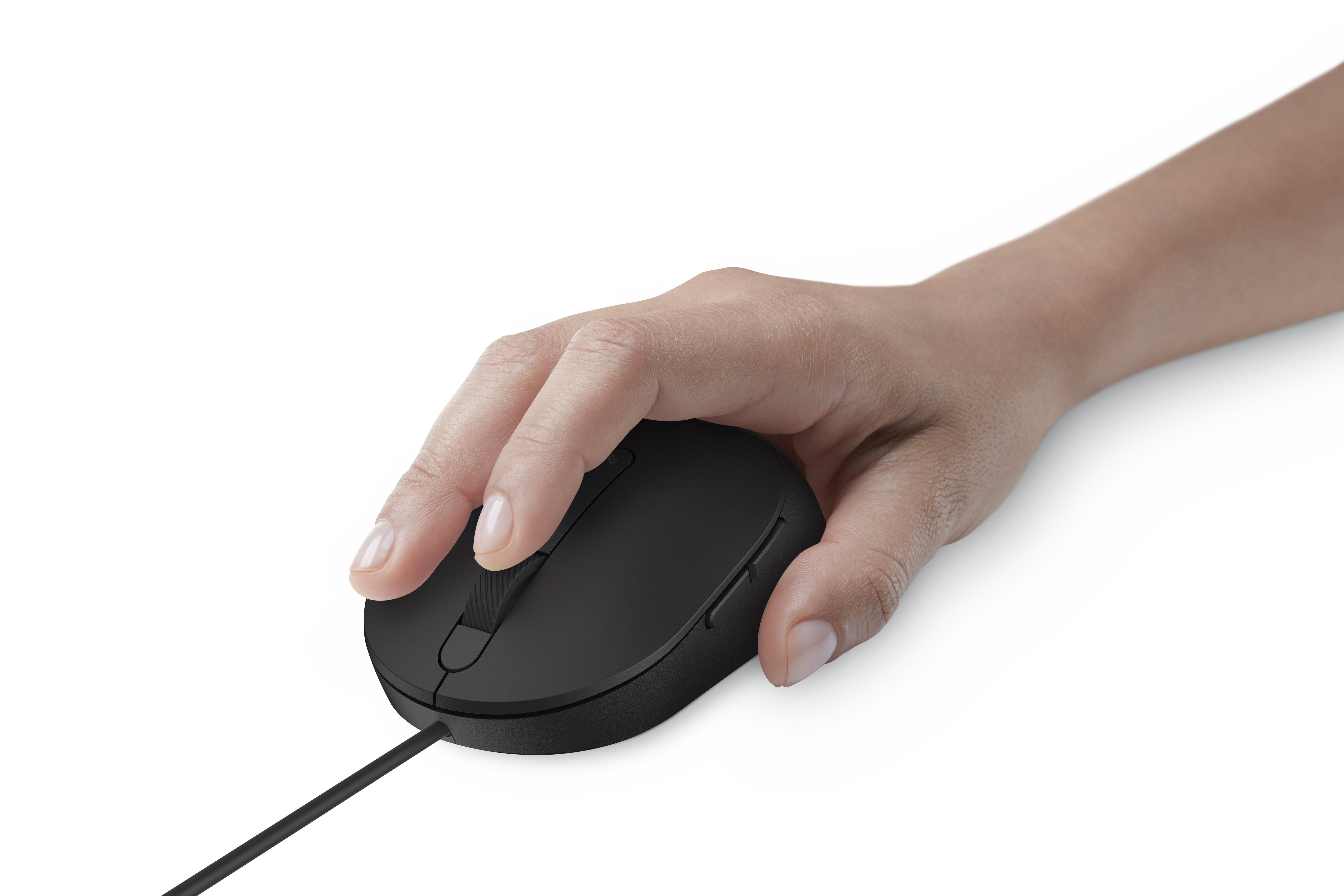 Dell Raton Con Cable Laser - Ms3220, Negro