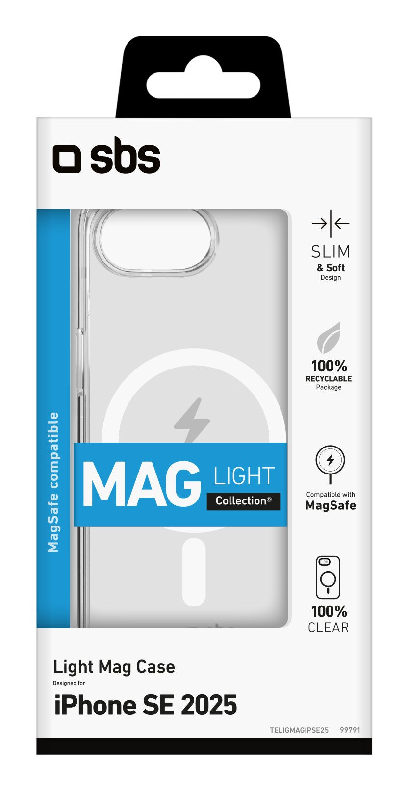 EAN 8018417499791 - SBS TELIGMAGIPSE25 funda para teléfono móvil 15,5 cm (6.1") Transparente imagen 2