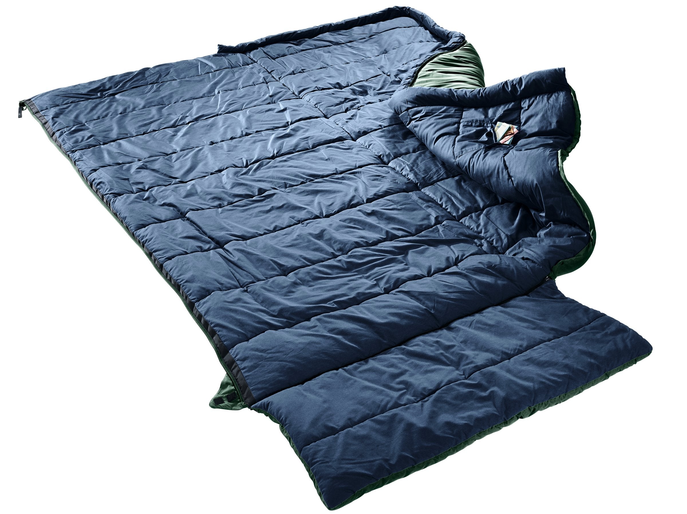 EAN 4046051175072 - Deuter Orbit SQ +6C/43F Adulto Saco de dormir rectangular Tela, Polietersulfona (PES), Antidesgarros Verd imagen 2