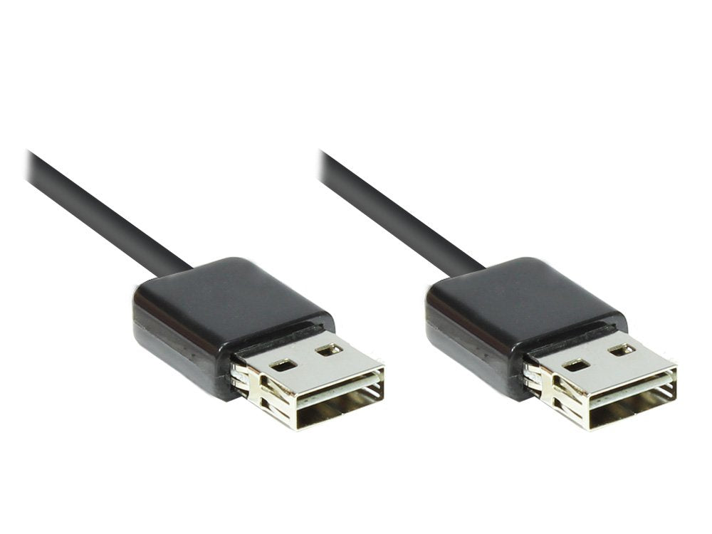 Cable Alcasa 2212-Eu030 Usb 2.0 3 M Usb A Negro