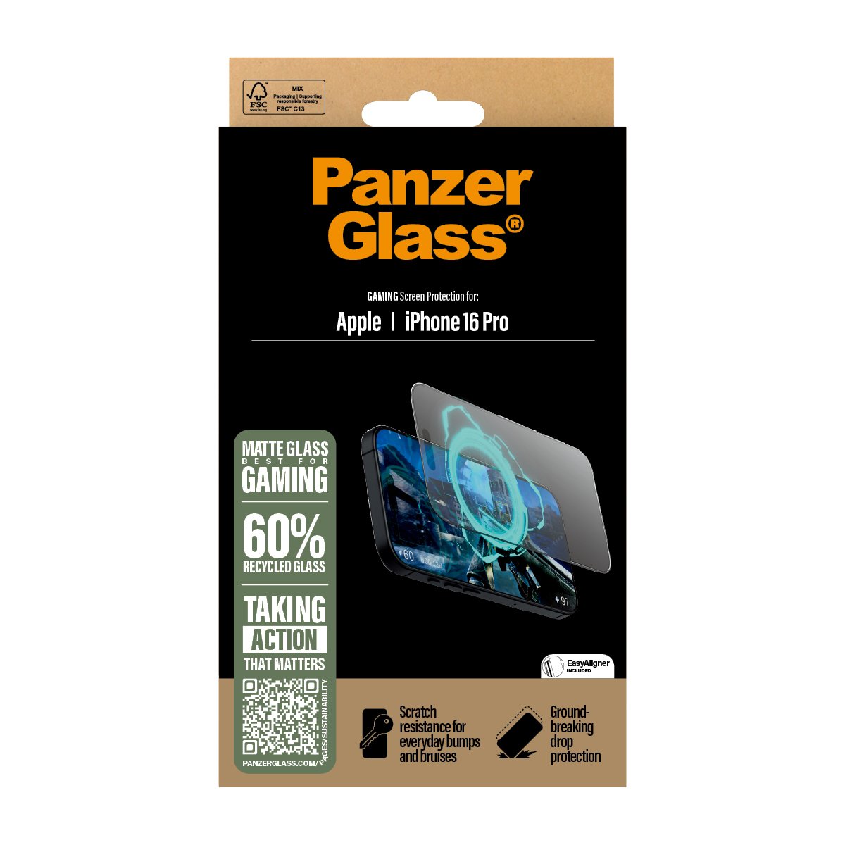 EAN 5715685002342 - PanzerGlass ® Gaming Screen Protector iPhone 16 Pro | Ultra-Wide Fit Protector de pantalla Apple 1 pieza( imagen 3
