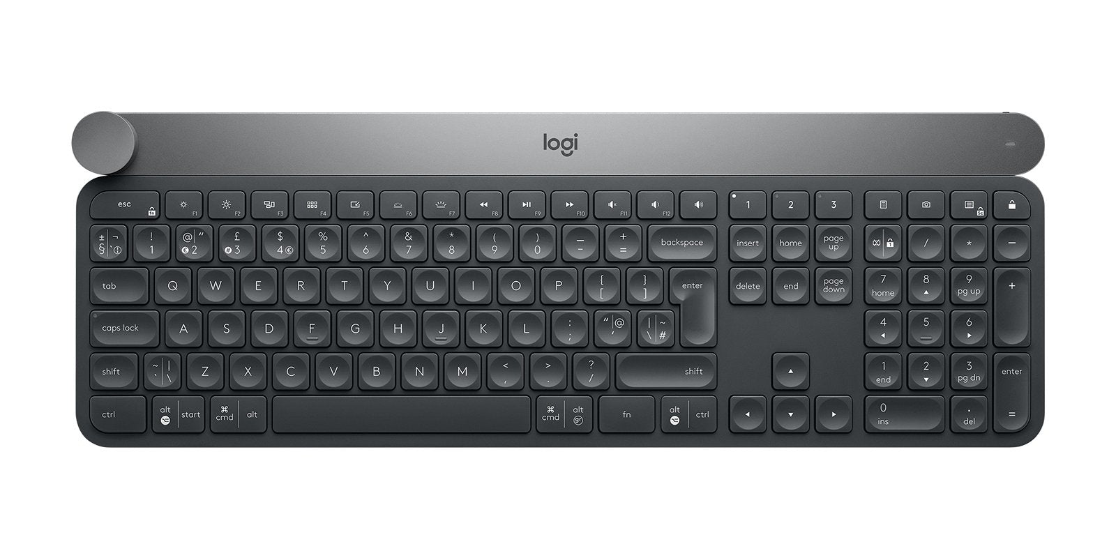 EAN 5099206072848 - Logitech 920-008500 teclado Universal RF Wireless + Bluetooth QWERTY Italiano Negro, Gris imagen 2