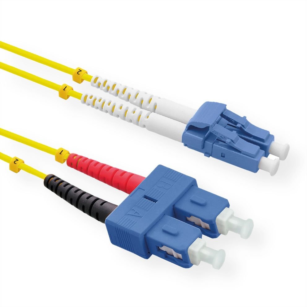 Roline Lwl-Cable Duplex, Single Mode 9 125m Os2, Lc Sc, Gelb, 2 M