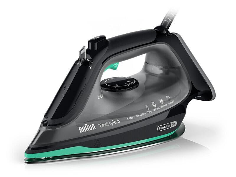 Plancha De Vapor Braun Si5277gr Negra Y Verde