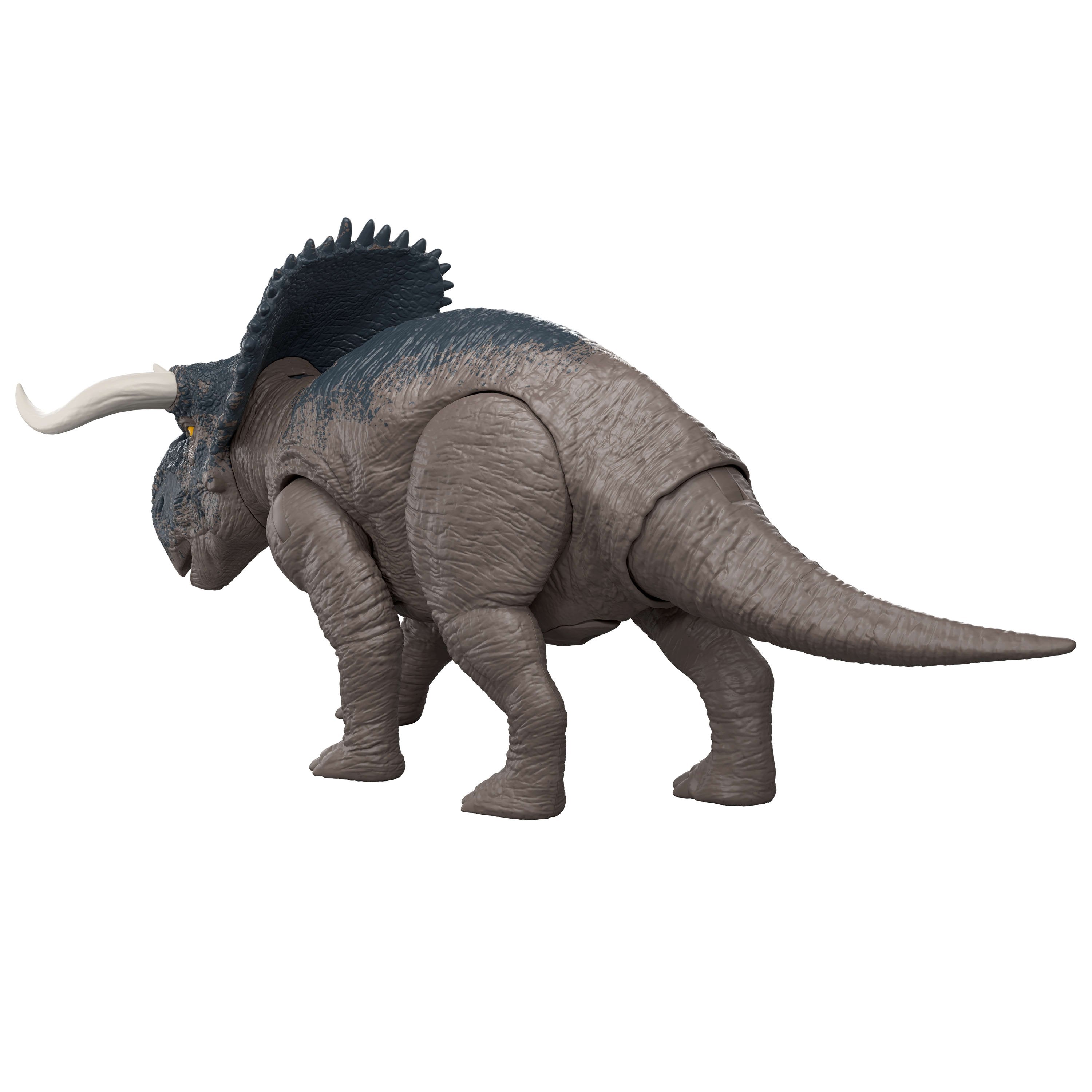 Figura  Mattel Jurassic World Wild Roar Nasutoceratops, Personaje Jgc81