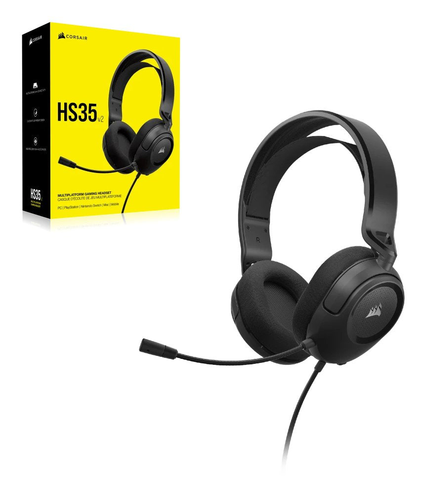 Auriculares Corsair Hs35 V2 Stereo Multiplataforma Negro Ca-9011377-Eu