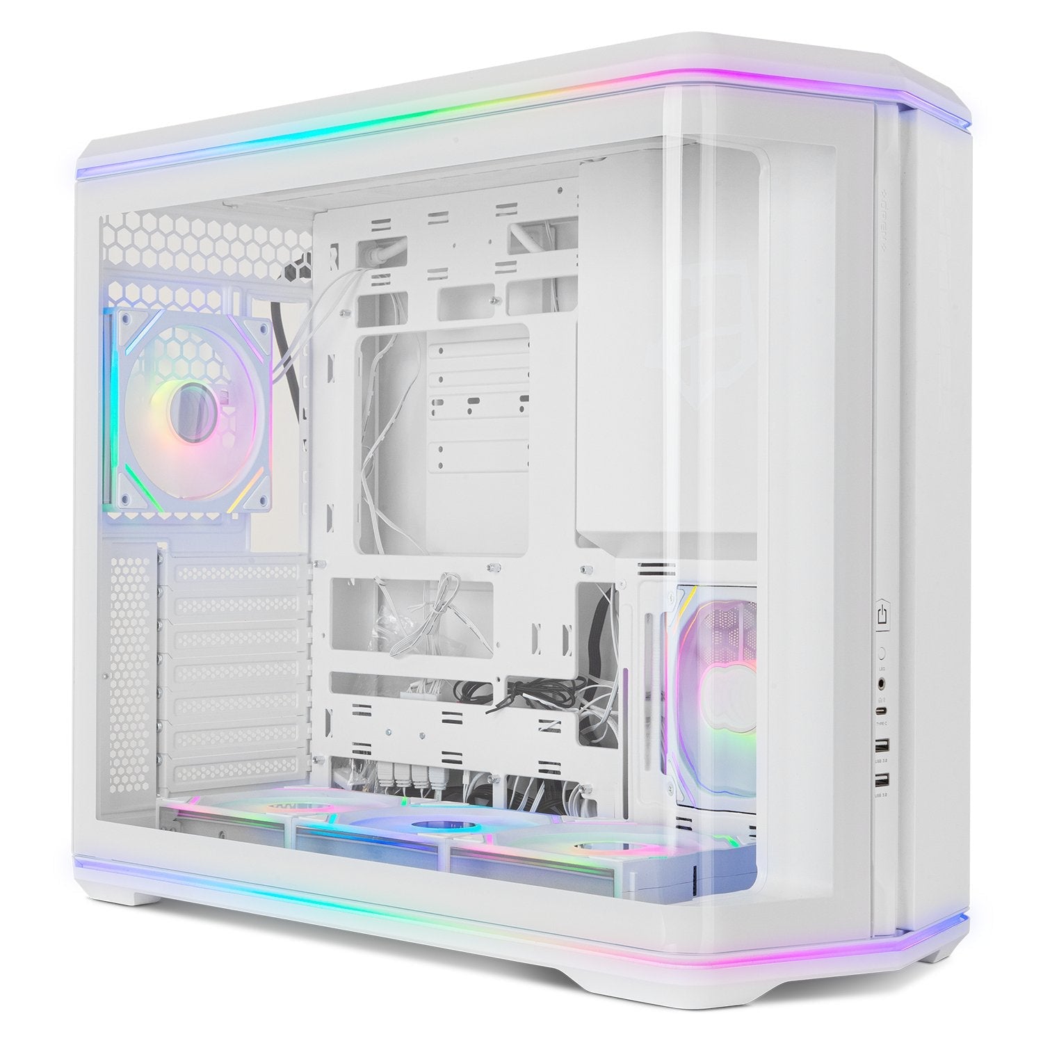Caja Gaming Semitorre Nox Hummer Anvil Blanca