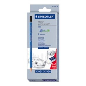 EAN 4007817611104 - Staedtler Mars Lumograph 100 Multi 6 pieza(s) imagen 1
