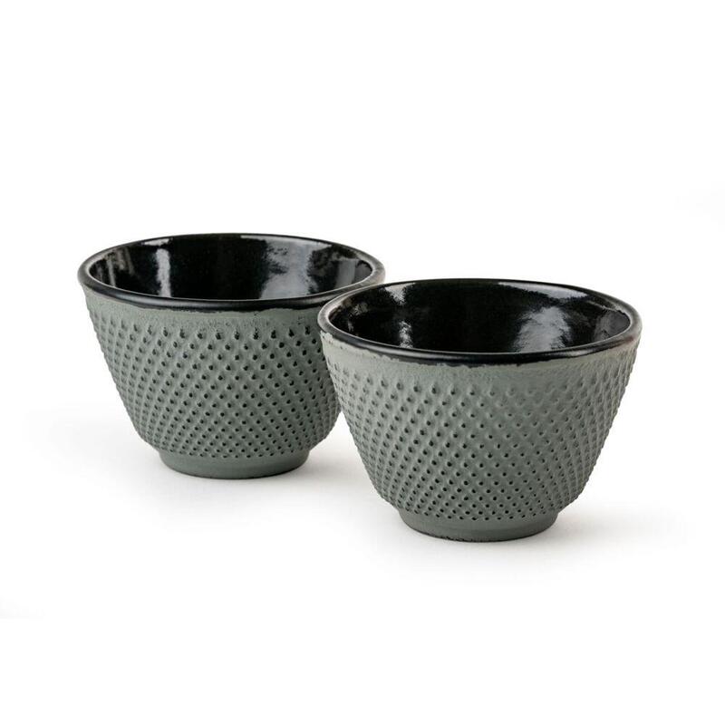 1x2 Bredemeijer Tea Cups Xilin Cast Iron Light Green 153095