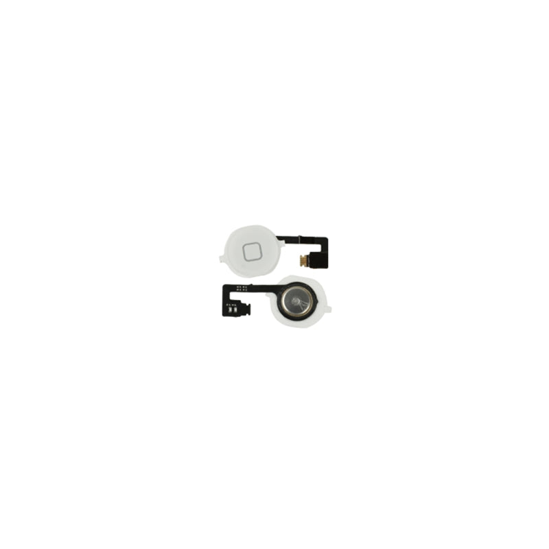 2 En 1 Botón Home + Pcb Cable Flexible Para Iphone 4s Blanco