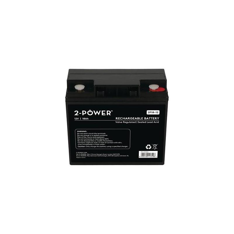 2-Power 2-Power 12v 18ah Vrla Batería Para For Multiple Ups Applications 2p18-12t12