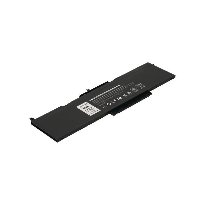 2-Power Batería 11.55v 6000mah Para Dell Precision 3520 2p-Wfwkk