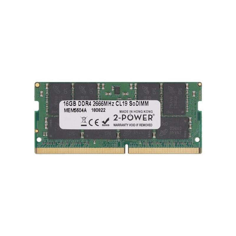 2-Power Memoria Sodimm 16gb Ddr4 2666mhz Cl19 Sodimm 2p-4x70w22201