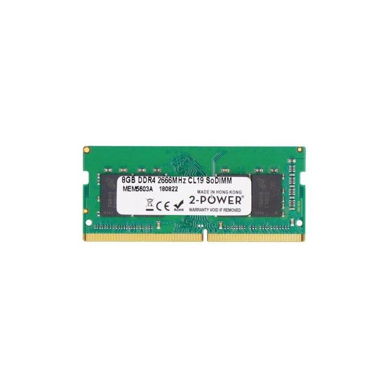 2-Power Memoria Sodimm 8gb Ddr4 2666mhz Cl19 Sodimm 2p-01ag841