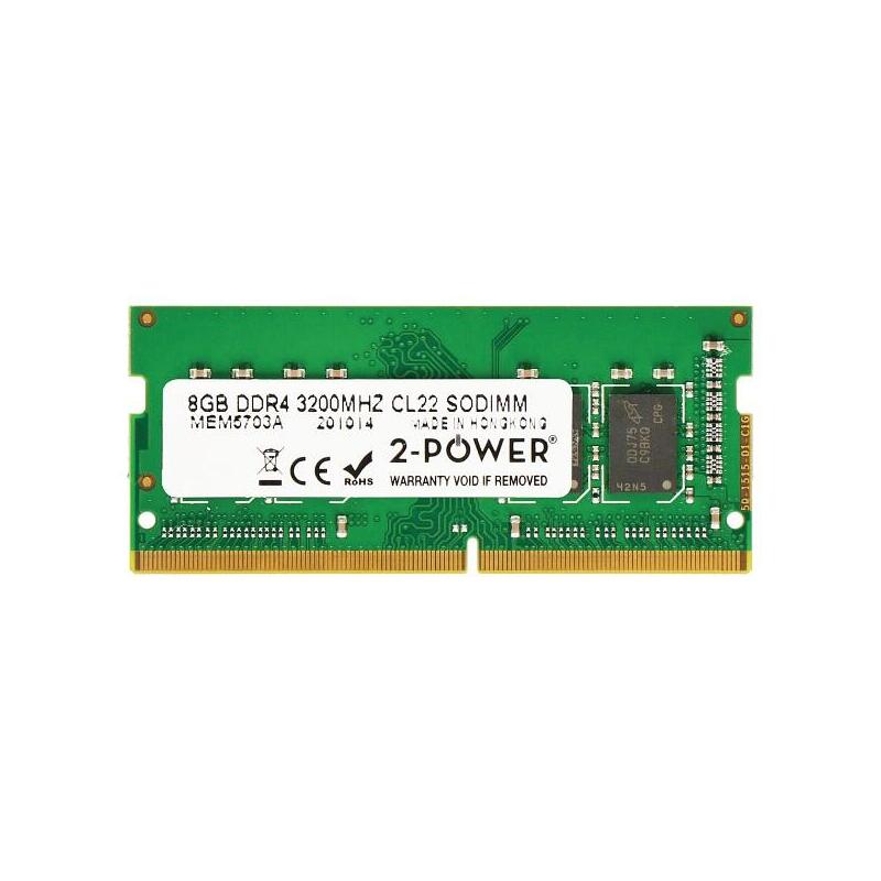 2-Power Memoria Sodimm 8gb Ddr4 3200mhz Cl22 Sodimm 2p-5m31k03123
