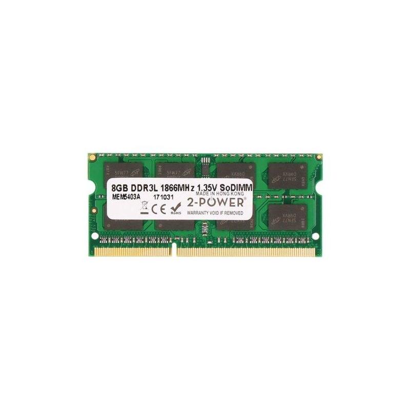 2-Power Memoria Sodimm 8gb Pc3-14900 1866mhz 1.35v Sodimm 2p-In3v8gnbjmxlv