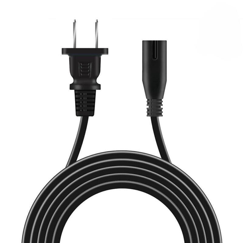 2-Prong Power Cord, 1.0m  Length, 100-240v