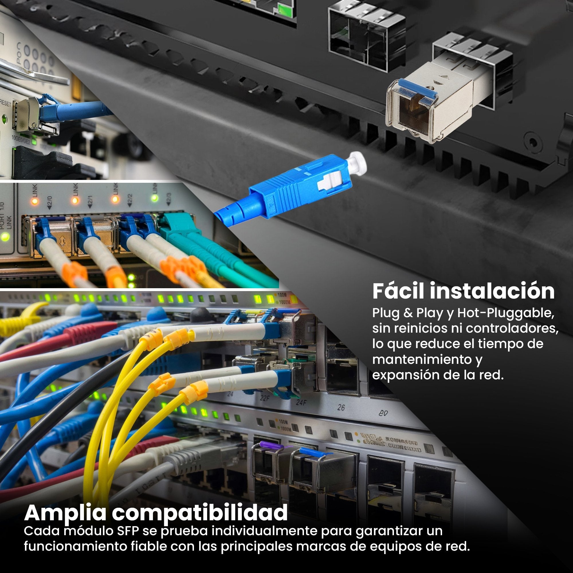 Extralink Sfp 1.25g  Sfp Wdm Módulo  1,25gbps, 1310/1550nm, Single Mode, 20km, Sc, Dom, Pair