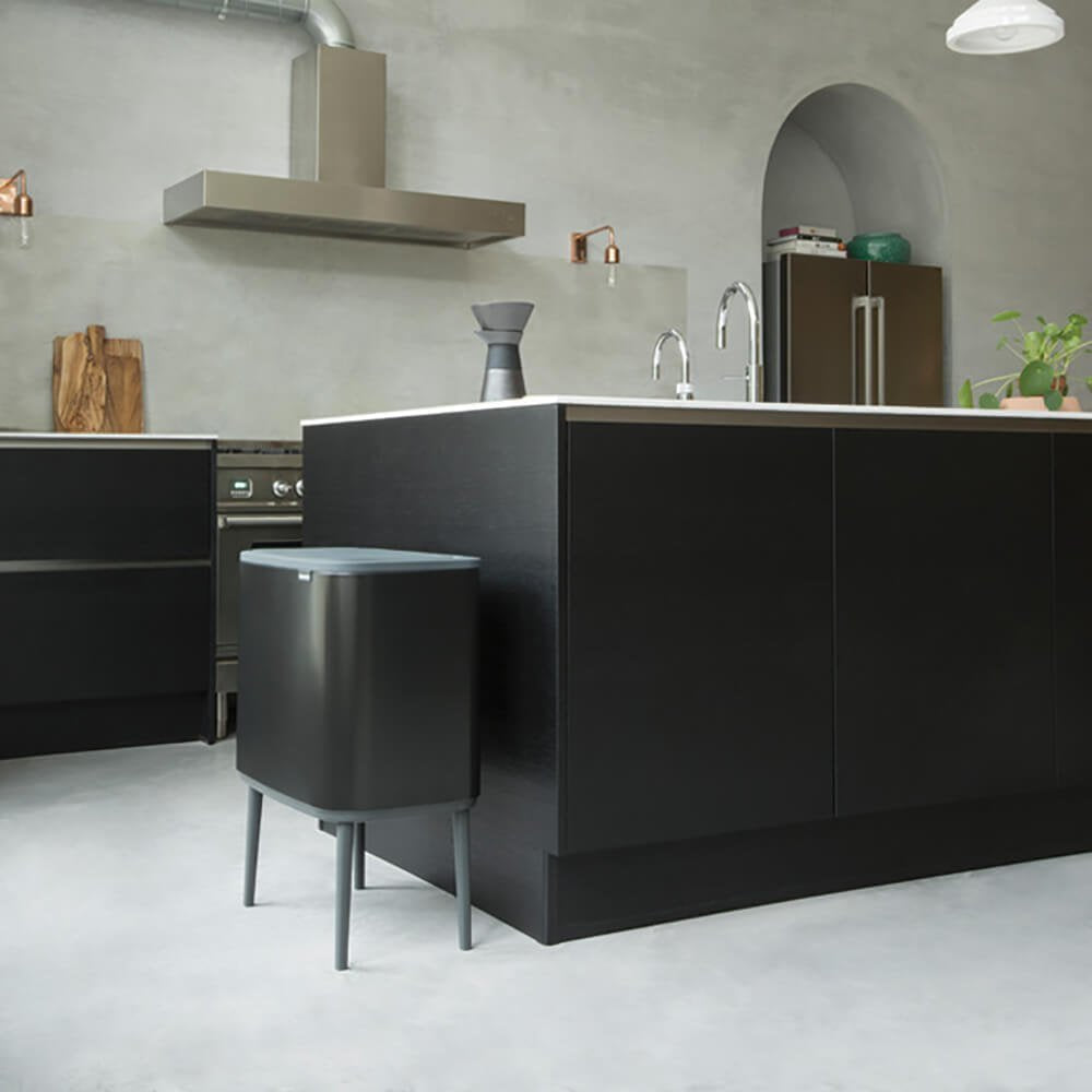 Papelera Brabantia Bo Touch Negro Mate, 3 X 11 L