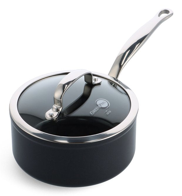 Greenpan Barcelona Pro Stielkasserolle 20cm Schwarz