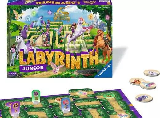 Ravensburger Unicorn Academy Junior Labyrinth, Juego De Mesa 25079