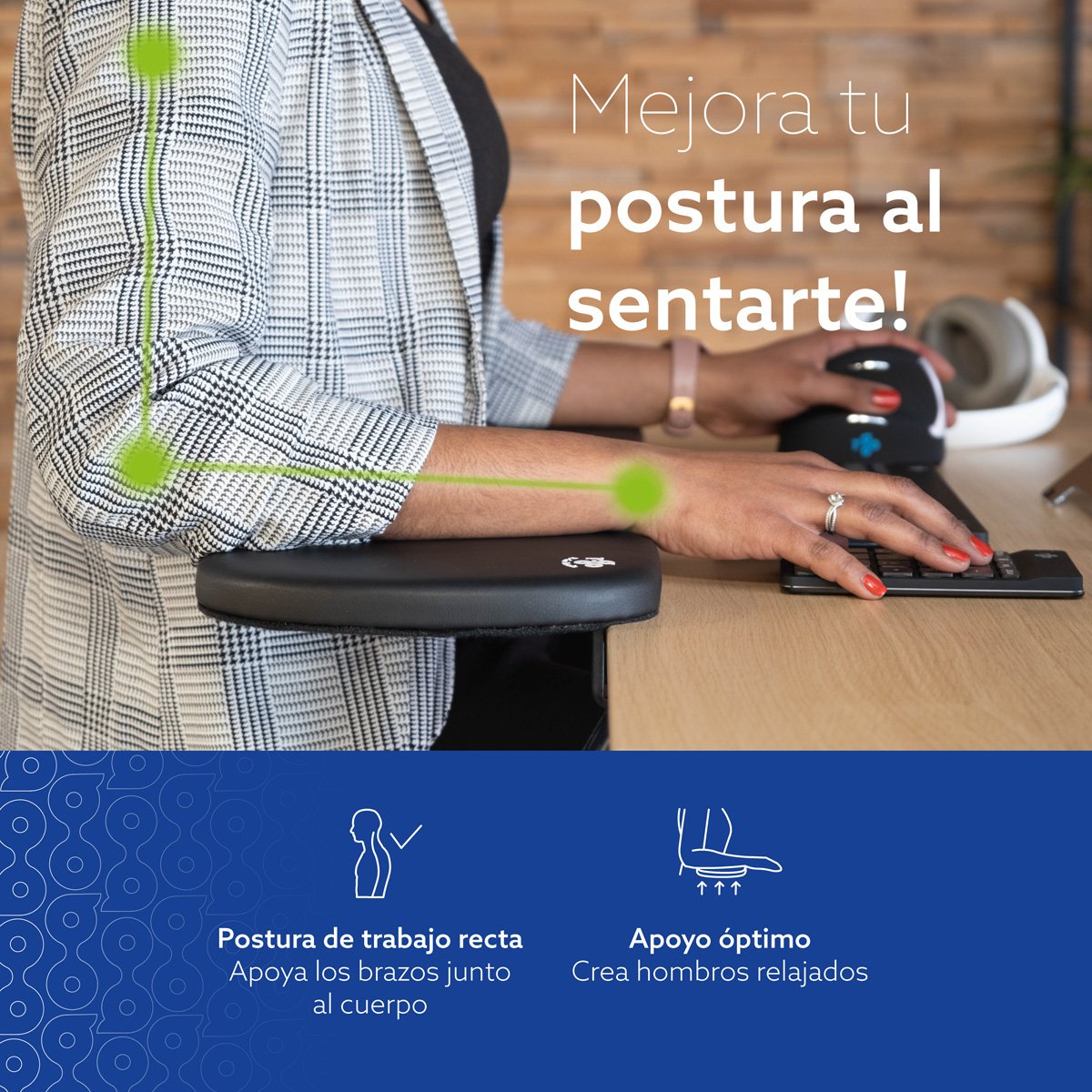EAN 8719274490197 - R-Go Tools RGOARMC descansa muñecas Cuero vegano imagen 10