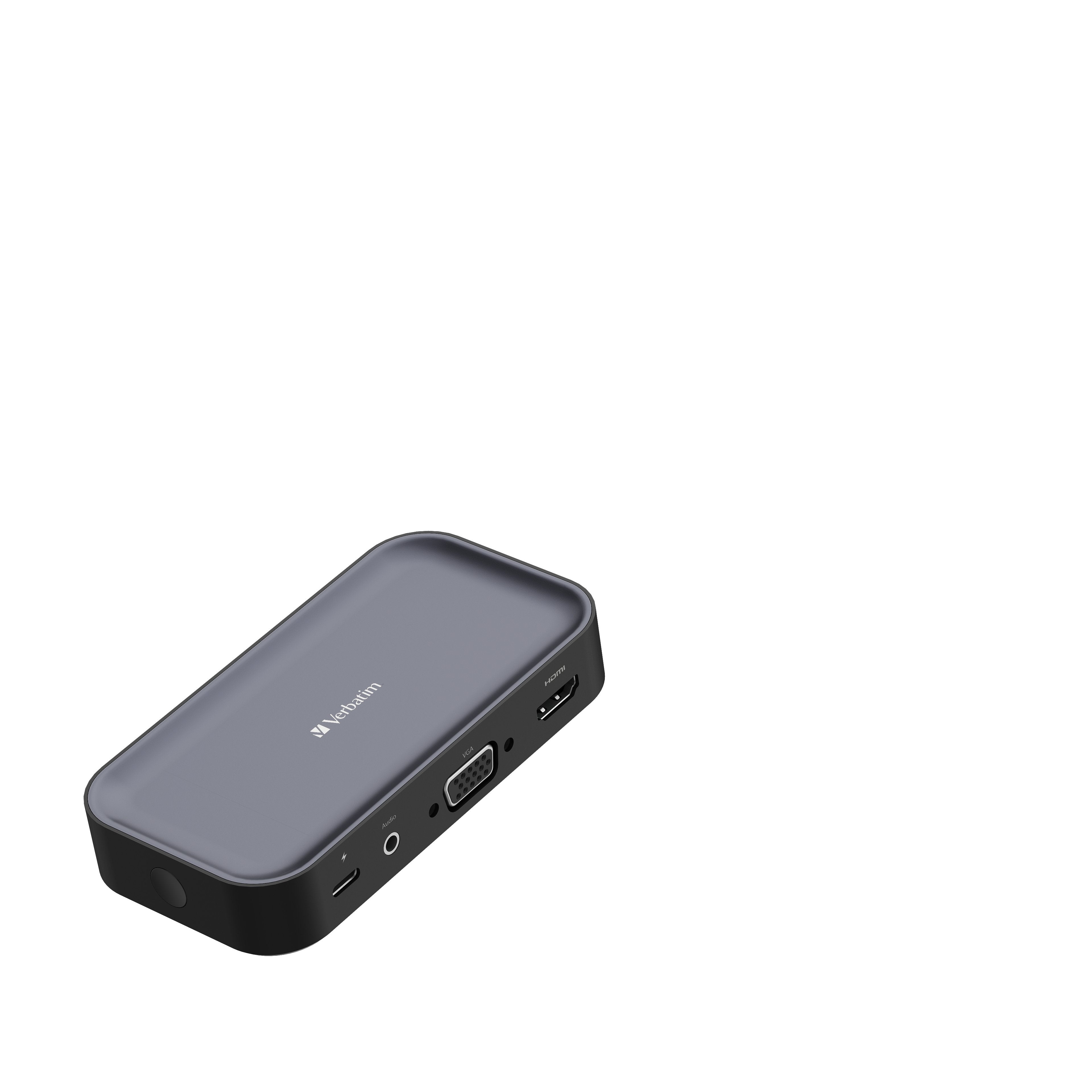 Adaptador De Pantalla Inalámbrica Usb Tipo-C Verbatim Share My Screen 1080p Wda-01 1xhdmi 1xusb 1xusb Tipo-C Gris Y Negro
