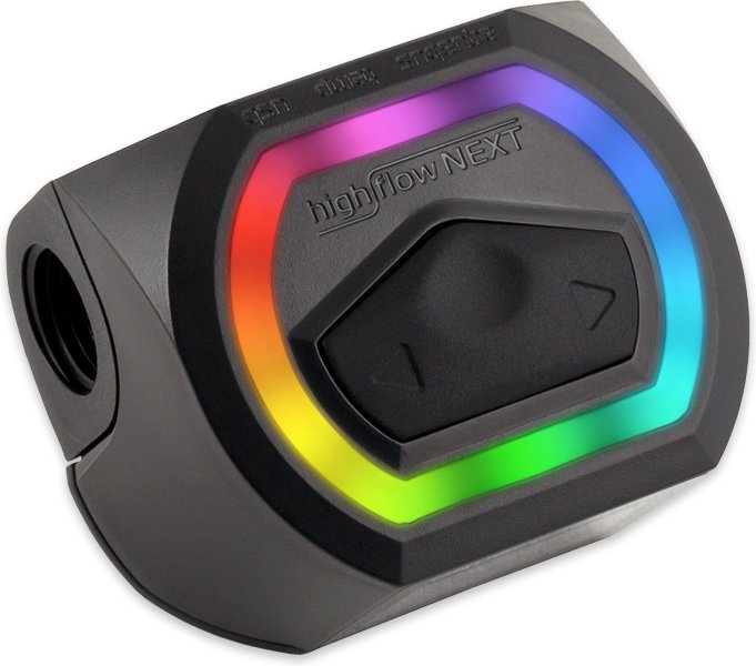 Aqua Computer Durchflusssensor High Flow Next, Oled, 2x G1/4, Rgbpx - Negro