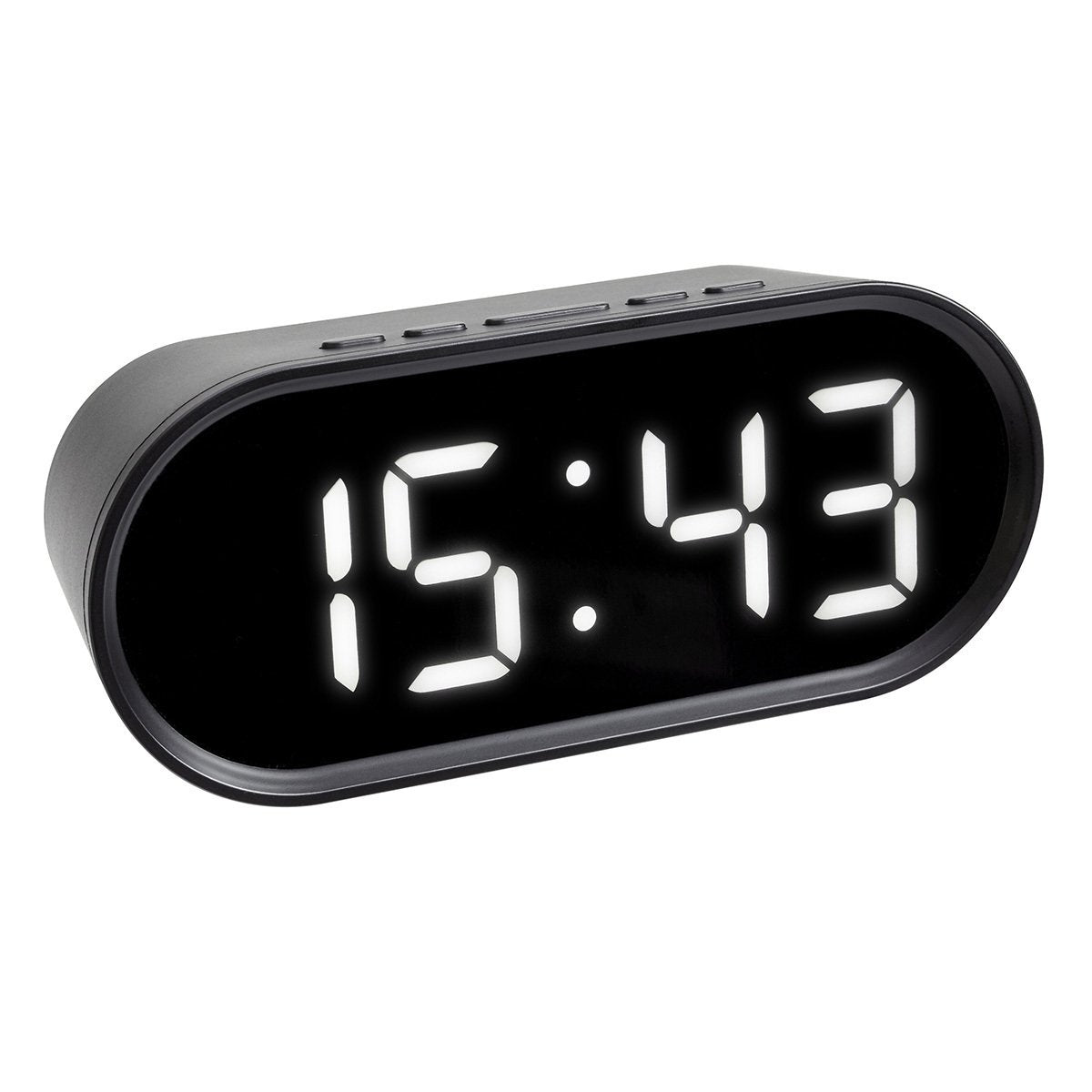 Tfa 60.2025.01 Quarz Despertador Negro Alarmzeiten 1