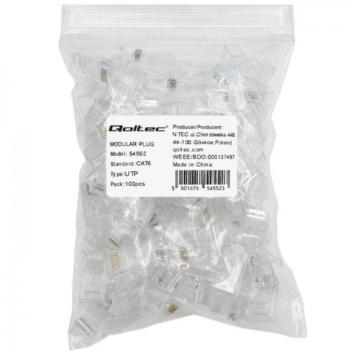 EAN 5901878545523 - Qoltec 54552 conector RJ45 Plata imagen 2