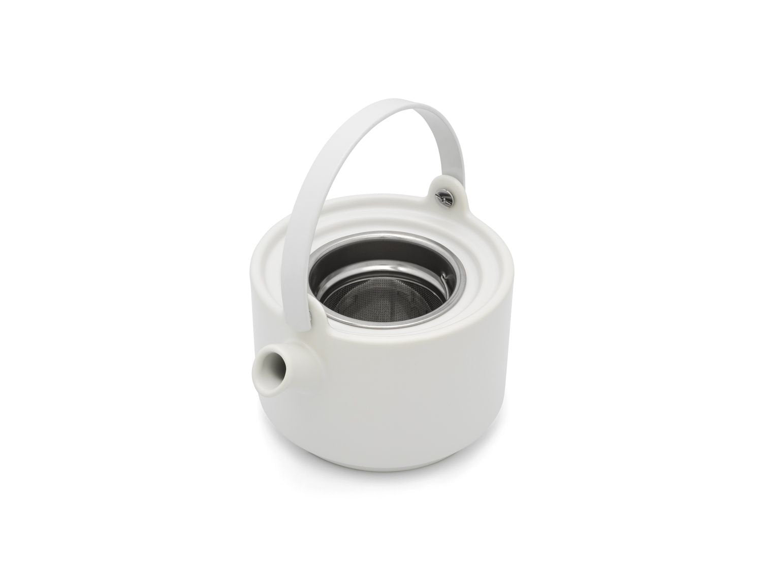 Tetera Bredemeijer Umea Blanco Con Tapa De Bambu 142007