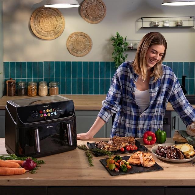 Freidora De Aire Cecotec Cecofry&Grill Duoheat 1000 10l 2800w