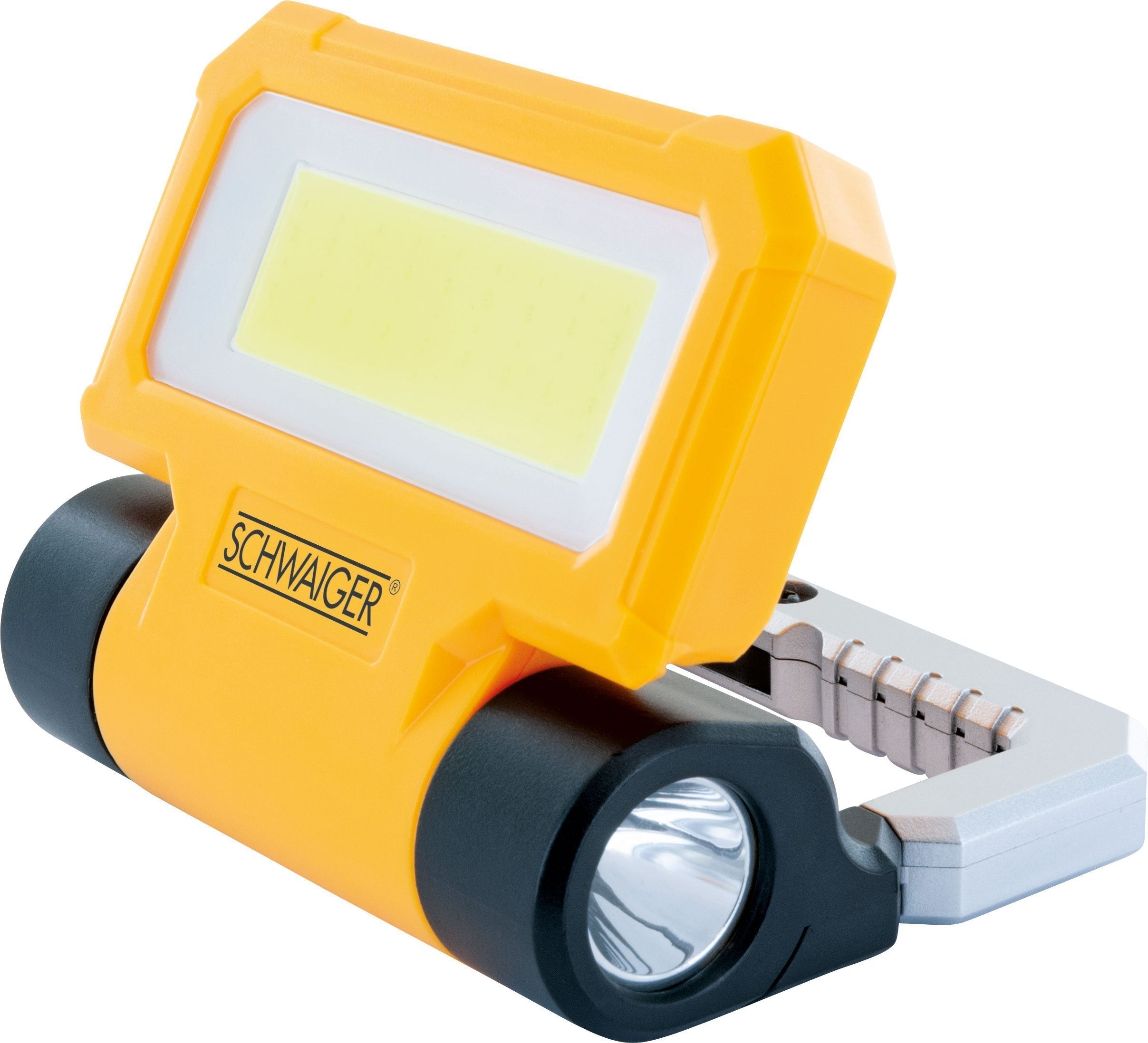 Lámpara De Trabajo Led Schwaiger Con Linterna 300lm Sch./Gel