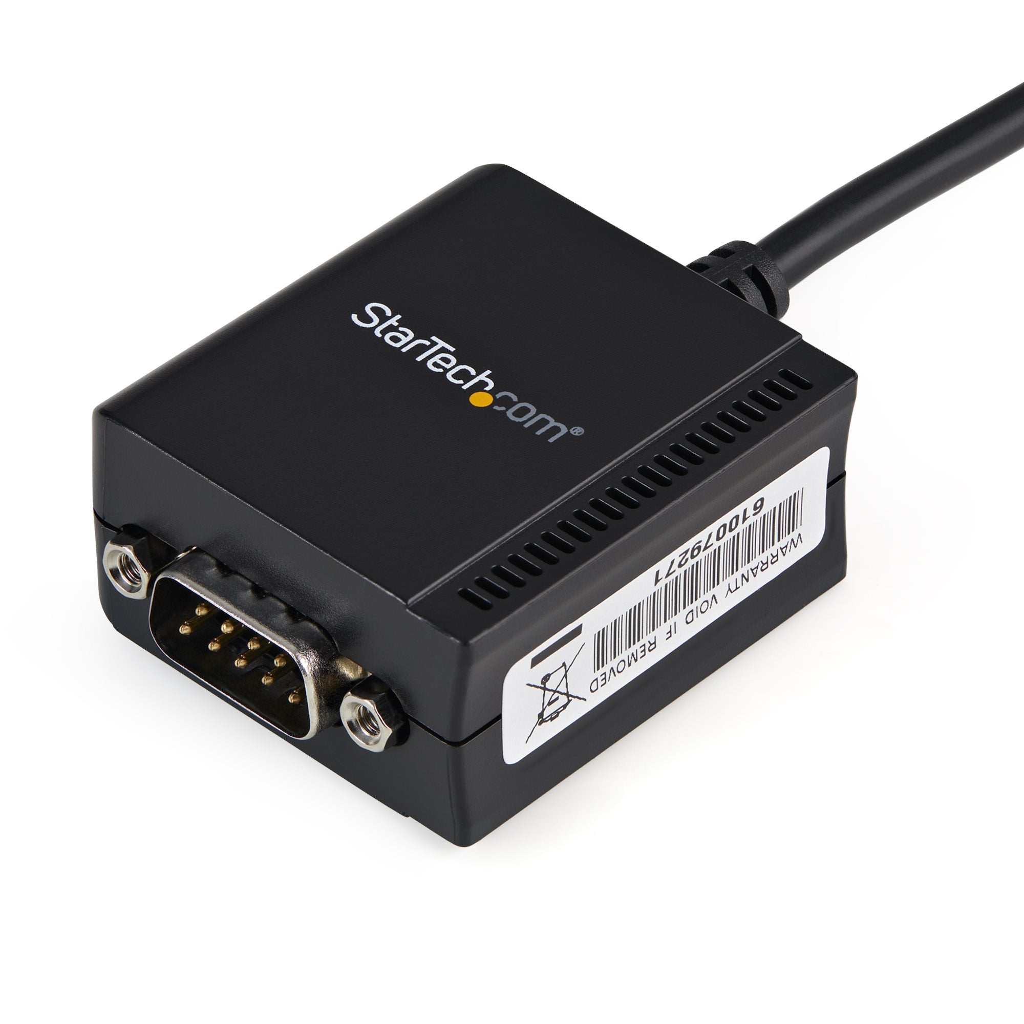 Startech Cable Usb 2.0 A Puerto Serie Rs232 Db9 Con Retencion Del Puerto De Asignacion Com 1,80m Negro