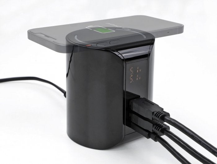 Delock Usb Und Cableloses Cargador 1 X Usb Type-C Pd + 2 X Usb Typ-A Mit 58 W